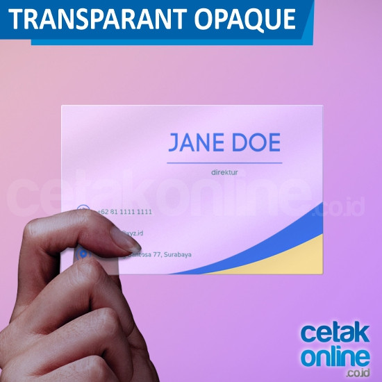 Opaque (1/2 Transparan)