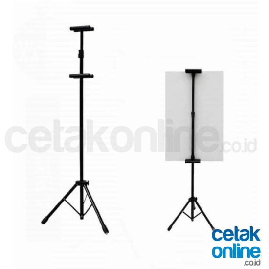 Tripod Banner 1 sisi 60x40 cm (Rangka + Foamboard) 