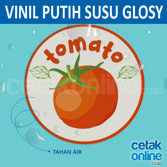 Vinil Putih Susu Glosy (Stiker Plastik Putih Mengkilap)