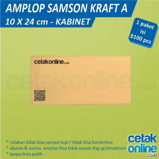 Amplop Coklat Samson Kraft A Kabinet (10 x 24 cm)