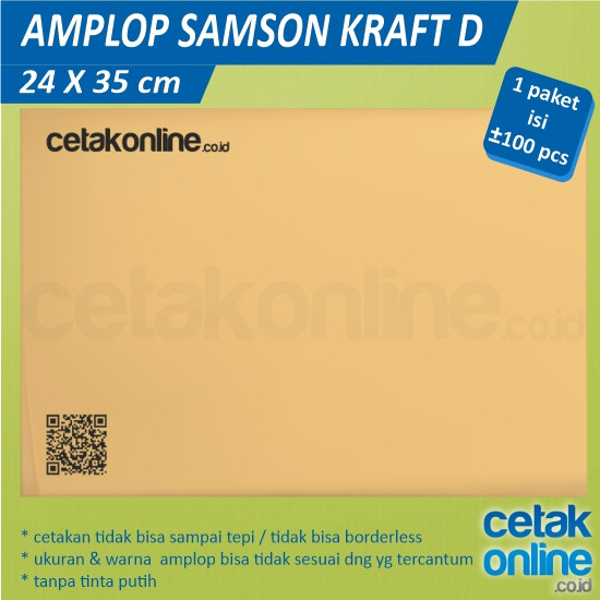 Amplop Coklat Samson Kraft D (24 x 35 cm)