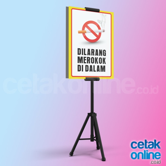 Tripod Banner 2 sisi 60x120 cm (Rangka + Foamboard) 