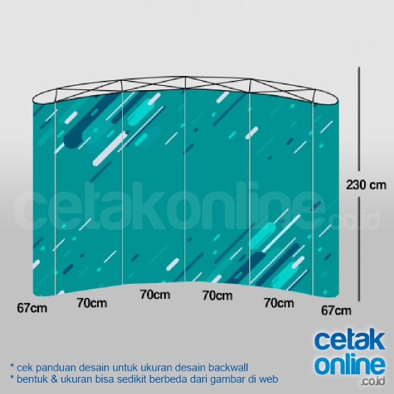 Backwall 3x4 Frame Lengkung