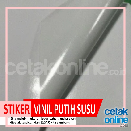 Print Stiker Vinil Putih Susu Indoor Ecosolvent 