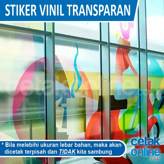 Print Stiker Vinil Transparan Indoor Ecosolvent 