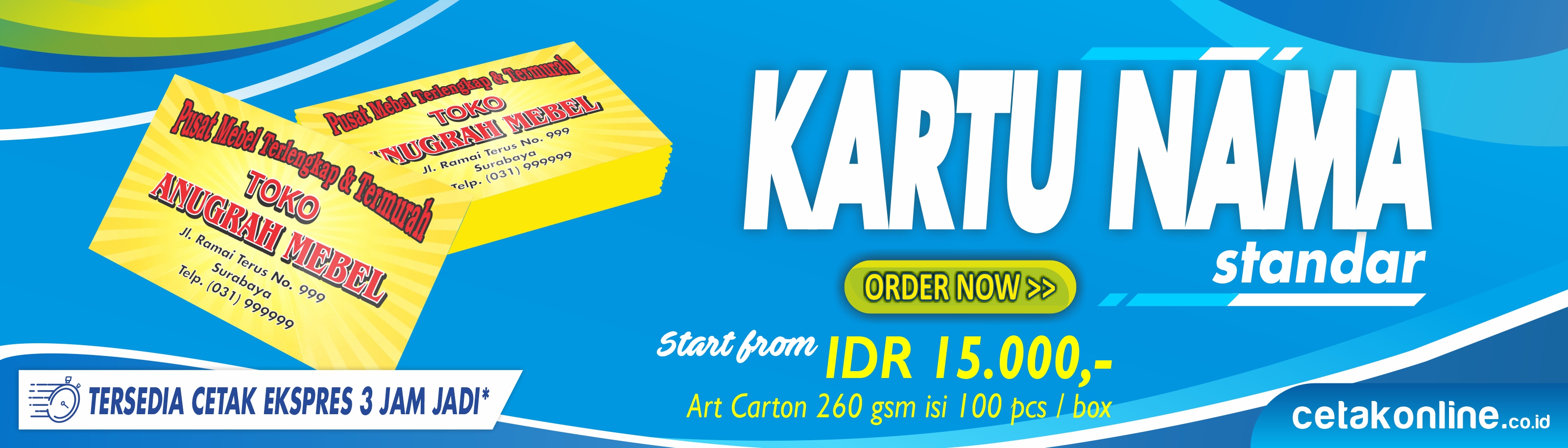 Kartu Nama Standart