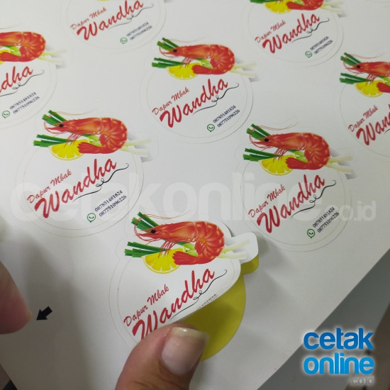 Bontak Chromo Susu (Stiker Kertas Putih Mengkilap)