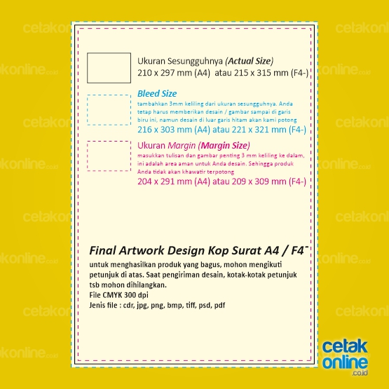 Kop Surat HVS100 21,5 x 31,5 cm