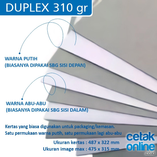 Duplex 310 gsm