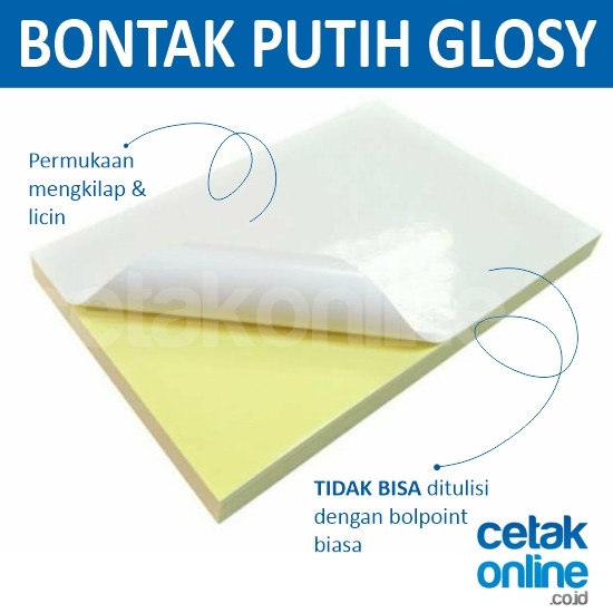 Stiker Bontax Susu Putih