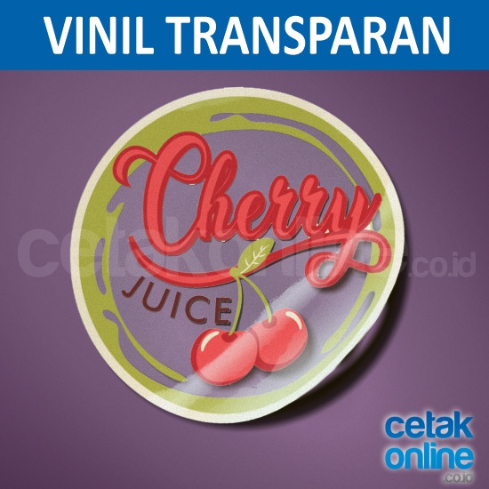 Stiker Vinil Transparan Glosy