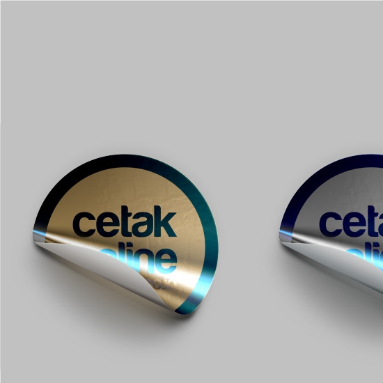 Stiker Metalik Silver