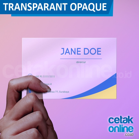 Film Opaque (Semi Transparan)