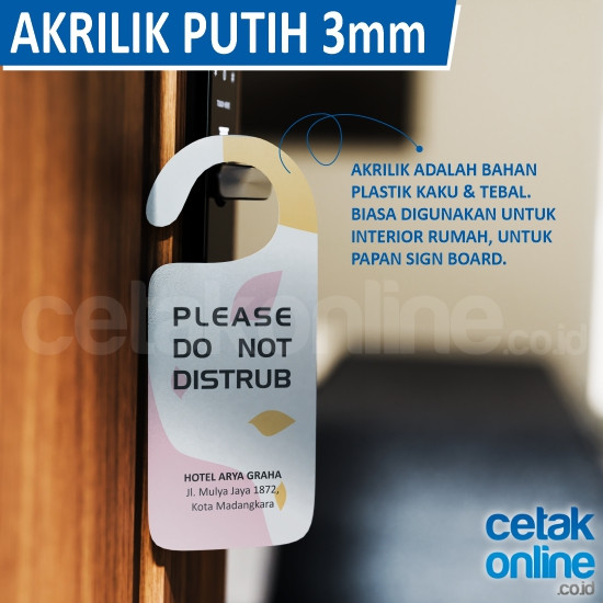 Akrilik Putih 3mm Print Full Color