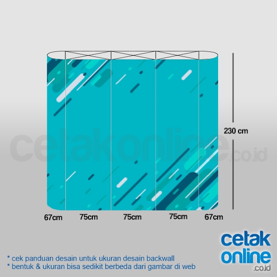 Backwall 3x3 Frame Lurus