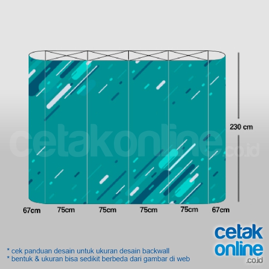 Backwall 3x4 Frame Lurus