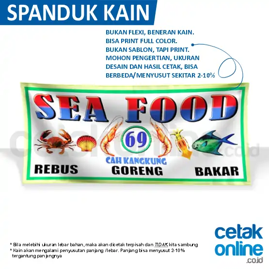 Spanduk Kain Satin (Peles)