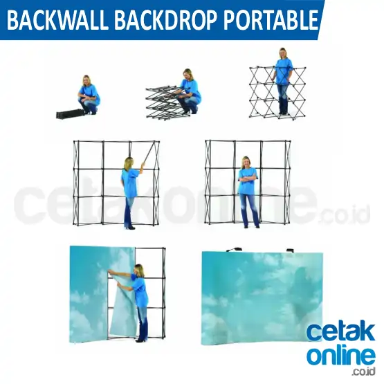 Backwall 3x4 Frame Lengkung