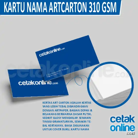 Kartu Nama Standar Art Paper 310 gr