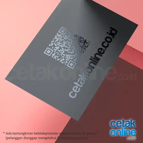 Kartu Nama UV Spot Art Carton 260 gsm cetak 2 sisi UV spot 2 sisi