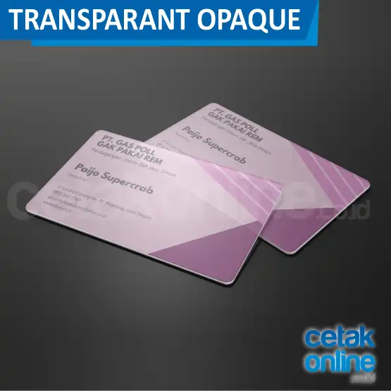 Opaque (1/2 Transparan)