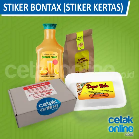 Bontak Chromo Susu (Stiker Kertas Putih Mengkilap)
