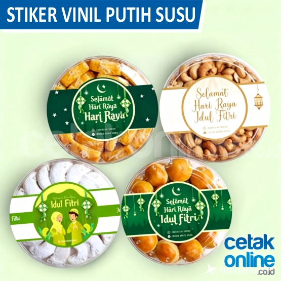 Vinil Putih Susu Glosy (Stiker Plastik Putih Mengkilap)