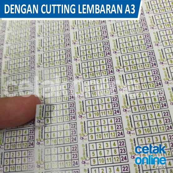Stiker Segel Pecah Telur (Stiker Garansi) A3 Dengan Cutting