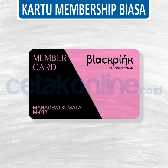Kartu Member (Membership Card) PVC ID Card 