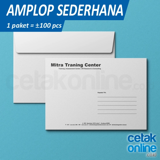 Amplop Putih Kabinet 90 (11 x 23 cm)