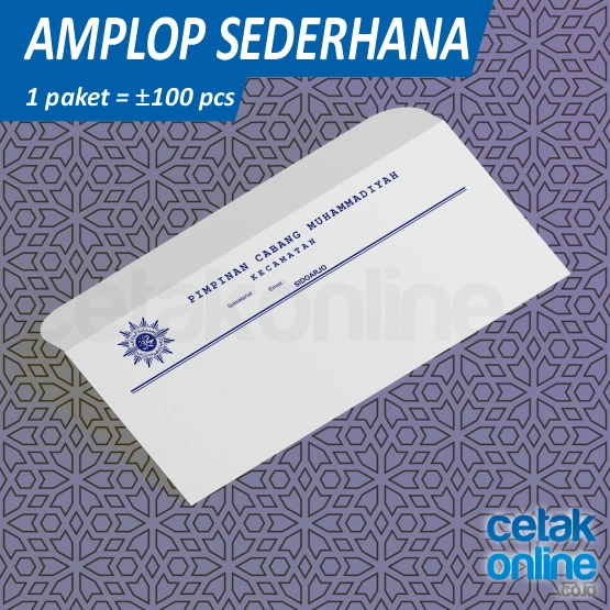 Amplop Putih Kabinet 90 Jendela (11 x 23 cm)