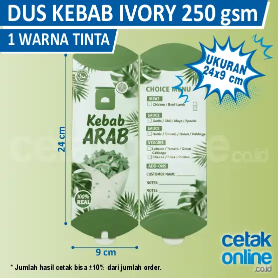 Ivory 250gr 1 Warna Tinta