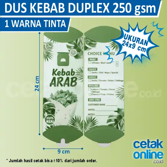Duplex 250gr 1 Warna Tinta