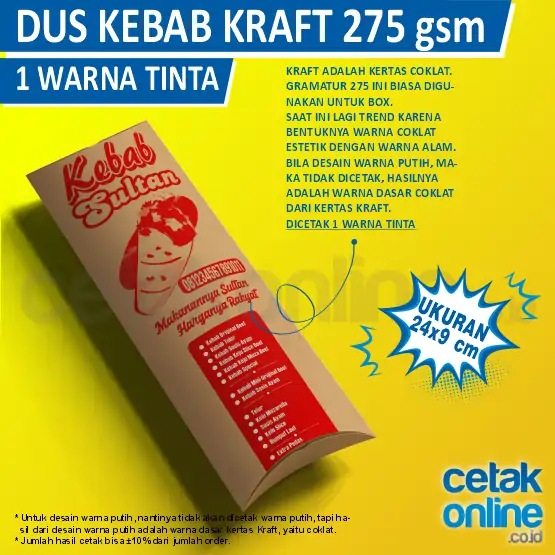 Kraft 275gr 1 Warna Tinta