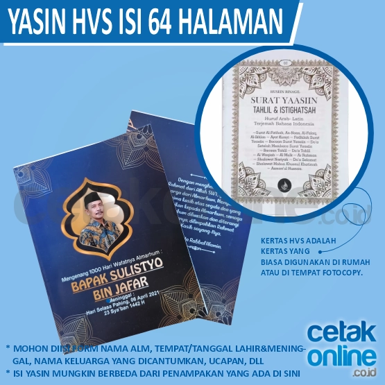 Yasin 64 Halaman HVS